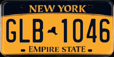 NY license plate GLB1046