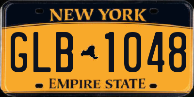 NY license plate GLB1048
