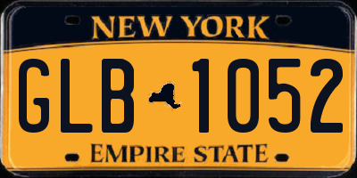 NY license plate GLB1052
