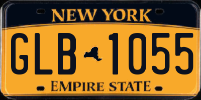 NY license plate GLB1055
