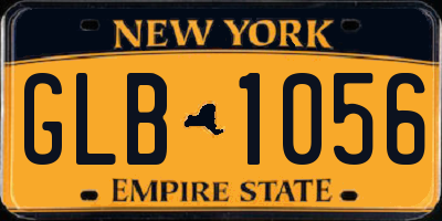 NY license plate GLB1056