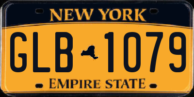 NY license plate GLB1079