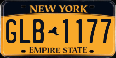 NY license plate GLB1177
