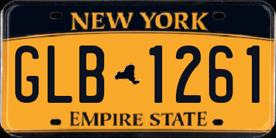NY license plate GLB1261