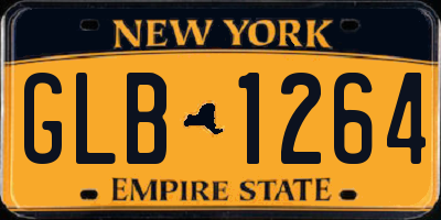 NY license plate GLB1264