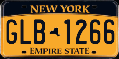 NY license plate GLB1266