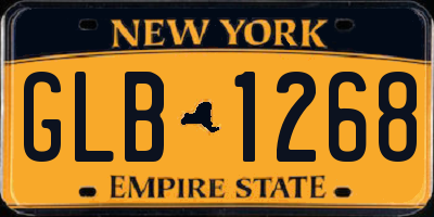 NY license plate GLB1268