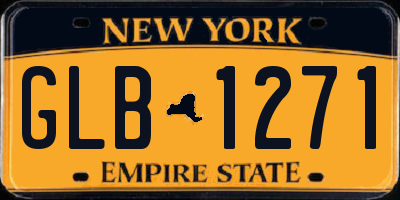 NY license plate GLB1271