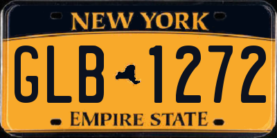 NY license plate GLB1272