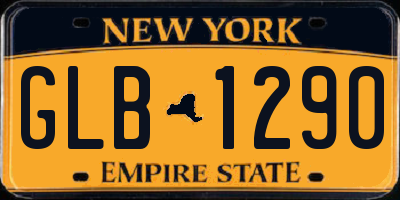NY license plate GLB1290