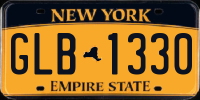 NY license plate GLB1330