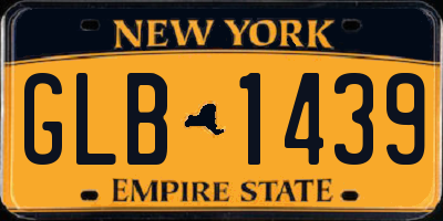 NY license plate GLB1439