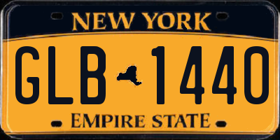 NY license plate GLB1440