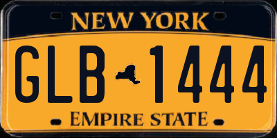 NY license plate GLB1444
