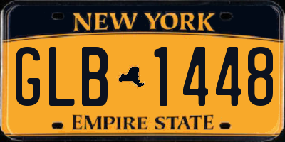 NY license plate GLB1448