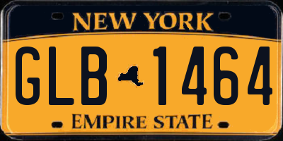 NY license plate GLB1464