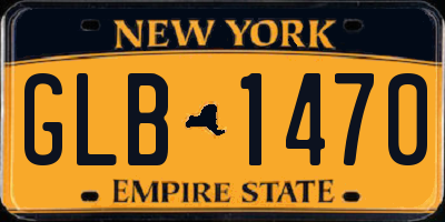 NY license plate GLB1470