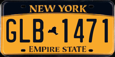 NY license plate GLB1471