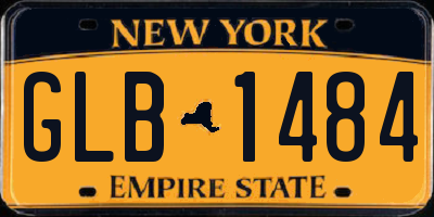 NY license plate GLB1484