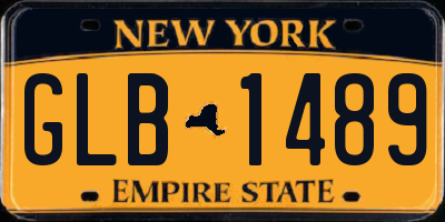 NY license plate GLB1489