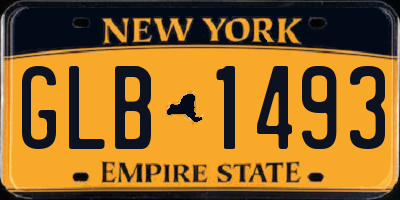 NY license plate GLB1493
