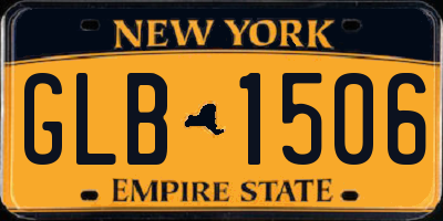 NY license plate GLB1506