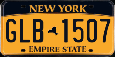 NY license plate GLB1507
