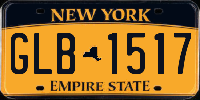 NY license plate GLB1517