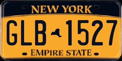 NY license plate GLB1527