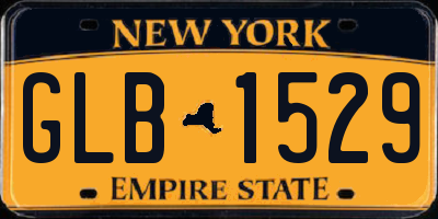 NY license plate GLB1529