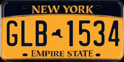 NY license plate GLB1534