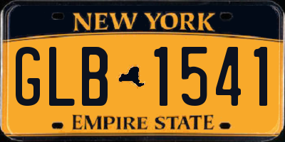 NY license plate GLB1541