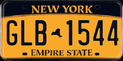 NY license plate GLB1544