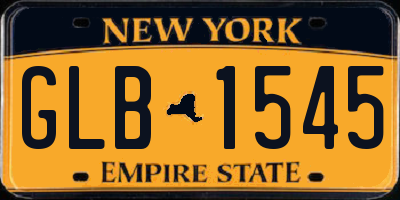 NY license plate GLB1545