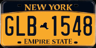 NY license plate GLB1548