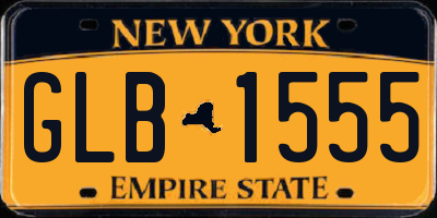NY license plate GLB1555