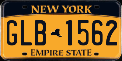 NY license plate GLB1562