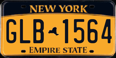 NY license plate GLB1564