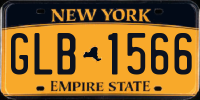 NY license plate GLB1566