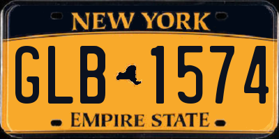NY license plate GLB1574