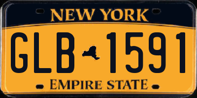 NY license plate GLB1591