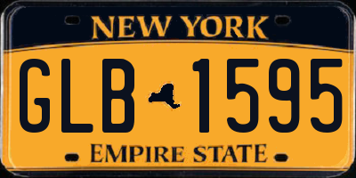 NY license plate GLB1595