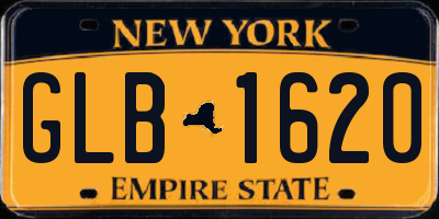 NY license plate GLB1620