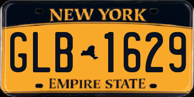 NY license plate GLB1629