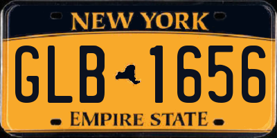 NY license plate GLB1656