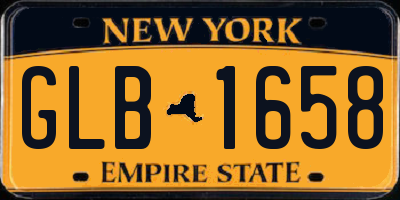 NY license plate GLB1658