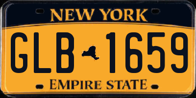 NY license plate GLB1659