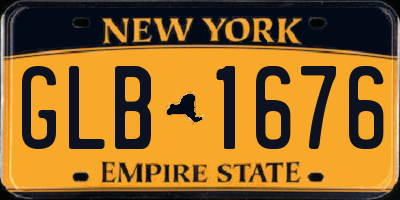 NY license plate GLB1676