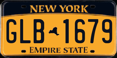 NY license plate GLB1679