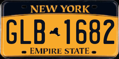 NY license plate GLB1682